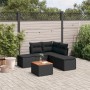 Set de sofás de jardín 6 piezas y cojines ratán sintético negro de , Conjuntos de jardín - Ref: Foro24-3223668, Precio: 310,1...
