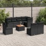 Set de sofás de jardín 8 piezas y cojines ratán sintético negro de , Conjuntos de jardín - Ref: Foro24-3223682, Precio: 544,0...