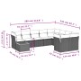 Set de sofás de jardín 10 pzas cojines ratán sintético negro de , Conjuntos de jardín - Ref: Foro24-3223822, Precio: 604,09 €...