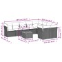 Set de sofás de jardín 10 pzas cojines ratán sintético negro de , Conjuntos de jardín - Ref: Foro24-3223815, Precio: 604,09 €...