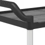 3-tier black aluminum cart 99x50x96 cm by , Kitchen and dining carts - Ref: Foro24-30318, Price: 120,35 €, Discount: %