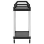 Carrito de 2 niveles aluminio negro 81x41x92 cm de , Carros de cocina y comedor - Ref: Foro24-30326, Precio: 60,17 €, Descuen...