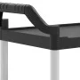 Carrito de 2 niveles aluminio negro 81x41x92 cm de , Carros de cocina y comedor - Ref: Foro24-30326, Precio: 60,17 €, Descuen...