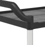 Carrito de 2 niveles aluminio negro 99x50x97 cm de , Carros de cocina y comedor - Ref: Foro24-30324, Precio: 93,99 €, Descuen...