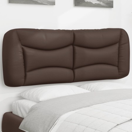 Cabecero de cama acolchado cuero sintético marrón 120 cm de , Cabeceros y pies de cama - Ref: Foro24-374570, Precio: 49,45 €,...