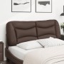 Cabecero de cama acolchado cuero sintético marrón 120 cm de , Cabeceros y pies de cama - Ref: Foro24-374570, Precio: 49,45 €,...
