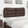 Cabecero de cama acolchado cuero sintético marrón 120 cm de , Cabeceros y pies de cama - Ref: Foro24-374570, Precio: 49,45 €,...