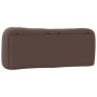 Cabecero de cama acolchado cuero sintético marrón 120 cm de , Cabeceros y pies de cama - Ref: Foro24-374570, Precio: 49,45 €,...