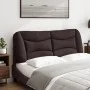 Cabecero de cama acolchado tela marrón oscuro 140 cm de , Cabeceros y pies de cama - Ref: Foro24-374579, Precio: 76,69 €, Des...