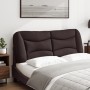 Cabecero de cama acolchado tela marrón oscuro 140 cm de , Cabeceros y pies de cama - Ref: Foro24-374579, Precio: 77,55 €, Des...