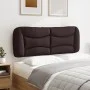 Cabecero de cama acolchado tela marrón oscuro 140 cm de , Cabeceros y pies de cama - Ref: Foro24-374579, Precio: 76,69 €, Des...