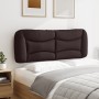 Cabecero de cama acolchado tela marrón oscuro 140 cm de , Cabeceros y pies de cama - Ref: Foro24-374579, Precio: 77,55 €, Des...