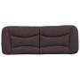 Cabecero de cama acolchado tela marrón oscuro 140 cm de , Cabeceros y pies de cama - Ref: Foro24-374579, Precio: 76,69 €, Des...