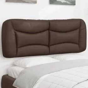 Brown synthetic leather padded headboard 140 cm by , Headboards and footboards - Ref: Foro24-374585, Price: 74,50 €, Discount: %
