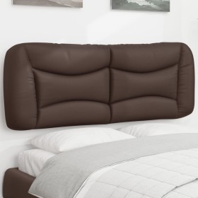 Cabecero de cama acolchado cuero sintético marrón 140 cm de , Cabeceros y pies de cama - Ref: Foro24-374585, Precio: 82,61 €,...