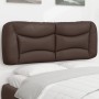 Cabecero de cama acolchado cuero sintético marrón 140 cm de , Cabeceros y pies de cama - Ref: Foro24-374585, Precio: 82,61 €,...