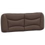 Cabecero de cama acolchado cuero sintético marrón 140 cm de , Cabeceros y pies de cama - Ref: Foro24-374585, Precio: 82,61 €,...