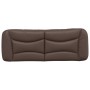 Cabecero de cama acolchado cuero sintético marrón 140 cm de , Cabeceros y pies de cama - Ref: Foro24-374585, Precio: 82,61 €,...