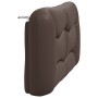 Cabecero de cama acolchado cuero sintético marrón 140 cm de , Cabeceros y pies de cama - Ref: Foro24-374585, Precio: 82,61 €,...