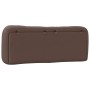 Cabecero de cama acolchado cuero sintético marrón 140 cm de , Cabeceros y pies de cama - Ref: Foro24-374585, Precio: 82,61 €,...