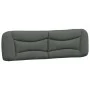 Padded headboard dark gray fabric 180 cm by , Headboards and footboards - Ref: Foro24-374601, Price: 60,78 €, Discount: %