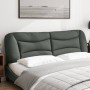 Cabecero de cama acolchado tela gris oscuro 180 cm de , Cabeceros y pies de cama - Ref: Foro24-374601, Precio: 67,48 €, Descu...