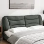 Padded headboard dark gray fabric 180 cm by , Headboards and footboards - Ref: Foro24-374601, Price: 60,78 €, Discount: %