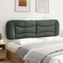 Padded headboard dark gray fabric 180 cm by , Headboards and footboards - Ref: Foro24-374601, Price: 60,78 €, Discount: %
