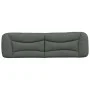 Padded headboard dark gray fabric 180 cm by , Headboards and footboards - Ref: Foro24-374601, Price: 60,78 €, Discount: %