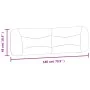 Padded headboard dark gray fabric 180 cm by , Headboards and footboards - Ref: Foro24-374601, Price: 60,78 €, Discount: %