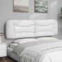 Cabecero de cama acolchado cuero sintético blanco 180 cm de , Cabeceros y pies de cama - Ref: Foro24-374608, Precio: 79,29 €,...