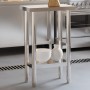 Mesa de trabajo de cocina acero inoxidable 55x55x85 cm de , Restauración - Ref: Foro24-376453, Precio: 118,65 €, Descuento: %