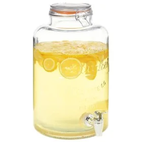 Dispensador de agua XXL con grifo vidrio transparente 8 L de vidaXL, Dispensadores de bebidas - Ref: Foro24-50829, Precio: 35...