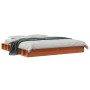 Estructura de cama madera maciza pino marrón cera 120x200 cm de , Camas y somieres - Ref: Foro24-3211838, Precio: 198,11 €, D...