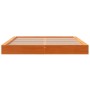 Estructura de cama madera maciza pino marrón cera 120x200 cm de , Camas y somieres - Ref: Foro24-3211838, Precio: 198,11 €, D...