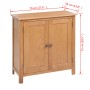 Aparador de madera maciza de roble 70x35x75 cm de , Aparadores - Ref: Foro24-243933, Precio: 184,31 €, Descuento: %