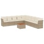 Juego de sofás jardín con cojines beige 10 pzas ratán sintético de , Conjuntos de jardín - Ref: Foro24-3223692, Precio: 608,4...