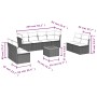 Set de sofás de jardín 9 pzas con cojines ratán sintético beige de , Conjuntos de jardín - Ref: Foro24-3223580, Precio: 527,3...