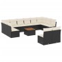 Set de sofás de jardín y cojines 13 pzas ratán sintético negro de , Conjuntos de jardín - Ref: Foro24-3223893, Precio: 649,70...