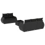 Set de sofás de jardín 6 piezas y cojines ratán sintético negro de , Conjuntos de jardín - Ref: Foro24-3253432, Precio: 441,6...