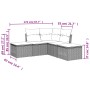 Set de muebles de jardín 5 pzas y cojines ratán sintético negro de , Conjuntos de jardín - Ref: Foro24-3249554, Precio: 297,0...