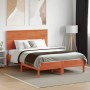 Cabecero de cama madera maciza de pino marrón cera 120 cm de , Cabeceros y pies de cama - Ref: Foro24-844372, Precio: 47,31 €...