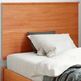 Cabecero de cama madera maciza de pino marrón cera 90 cm de , Cabeceros y pies de cama - Ref: Foro24-844370, Precio: 34,53 €,...