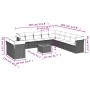 Set de sofás de jardín 12 pzas y cojines ratán sintético marrón de , Conjuntos de jardín - Ref: Foro24-3223728, Precio: 740,4...
