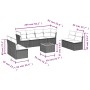 Set de sofás de jardín 9 pzas con cojines ratán sintético beige de , Conjuntos de jardín - Ref: Foro24-3223581, Precio: 528,0...