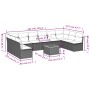 Set de sofás de jardín 11 pzas y cojines ratán sintético gris de , Conjuntos de jardín - Ref: Foro24-3223799, Precio: 594,23 ...