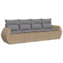 Juego de sofás jardín con cojines 4 pzas ratán sintético beige de , Conjuntos de jardín - Ref: Foro24-3253416, Precio: 295,86...