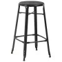 Taburetes de cocina 2 unidades de acero negro de vidaXL, Taburetes de cocina - Ref: Foro24-280077, Precio: 153,96 €, Descuent...