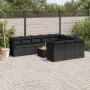 Set de sofás de jardín 11 pzas y cojines ratán sintético negro de , Conjuntos de jardín - Ref: Foro24-3223836, Precio: 673,79...