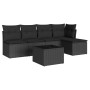 Set de sofás de jardín 6 piezas y cojines ratán sintético negro de , Conjuntos de jardín - Ref: Foro24-3249364, Precio: 338,3...